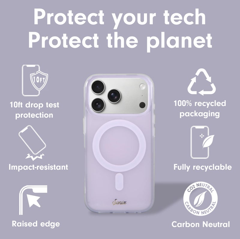 سونيكس Case for iPhone 17 Pro | Compatible with MagSafe | 10ft Drop Tested | Jelly Lavender - Image 5