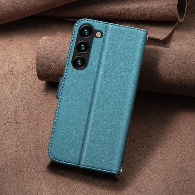 HuHa Protective Cover For Samsung Galaxy S22+ 5G Square Texture Leather Phone Case(Green) - Image 3