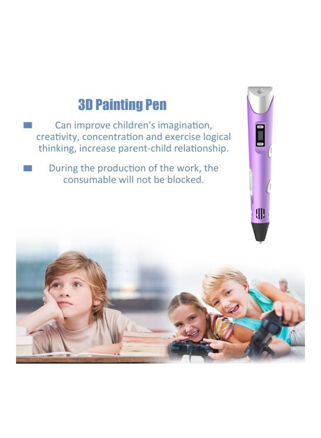 NIBEMINENT 3D Printing Pen Purple/Silver/Grey - Image 4