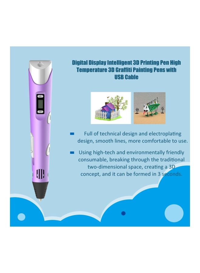 NIBEMINENT 3D Printing Pen Purple/Silver/Grey - Image 5