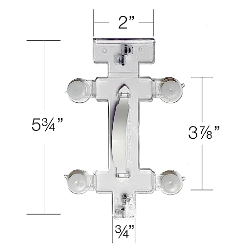 Guidelines4quilting - Quilt Ruler Connector/Handle for Rulers and Templates - Alignment Tabs and Lip Edge for Perfect Alignment - Unbreakable - Left-Handed Friendly - Suction Cups - Built-in Handle - Image 5