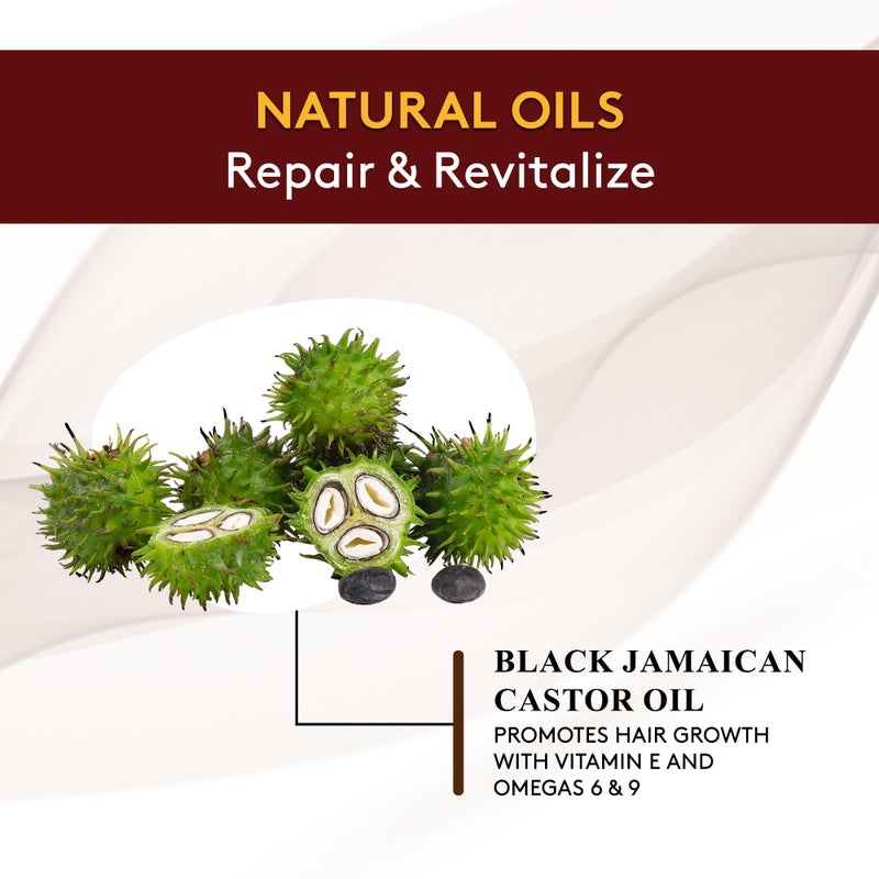 OKAY 100% Natural Black Jamaican Castor Hot Oil Hair Treatment - Castor Oil for Dry Damaged Frizzy Hair, Pure Therapy Blend with Jojoba for Men & Women - 6 oz (Pack of 1) - Image 4