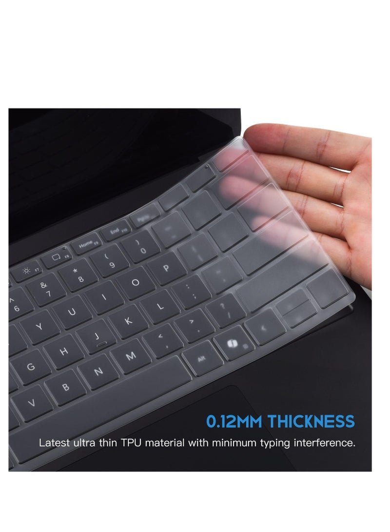 Keyboard Cover for 2024 Microsoft Surface Laptop 7(7th Edition Copilot+ PC) 13.8 /Surface Laptop 7 15 Inch Laptop, US English Layout Keyboard Cover Skin Protector -TPU - Image 2