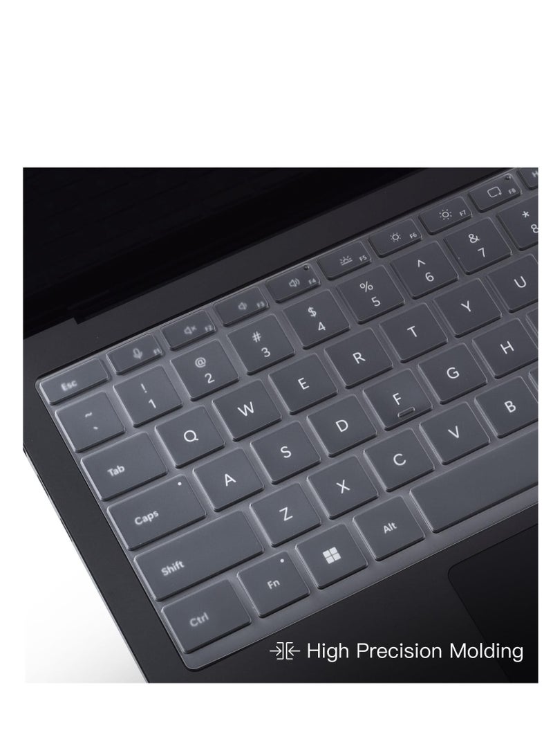 Keyboard Cover for 2024 Microsoft Surface Laptop 7(7th Edition Copilot+ PC) 13.8 /Surface Laptop 7 15 Inch Laptop, US English Layout Keyboard Cover Skin Protector -TPU - Image 3