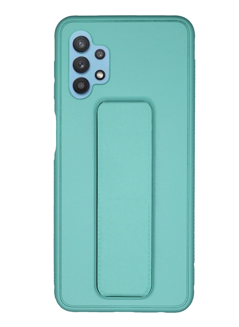 Theodor Fully Covered With Finger Grip Stand Holder Anti Slip Shockproof Protective Case Cover For SAMSUNG GALAXY A13 4G GREEN - Image 1
