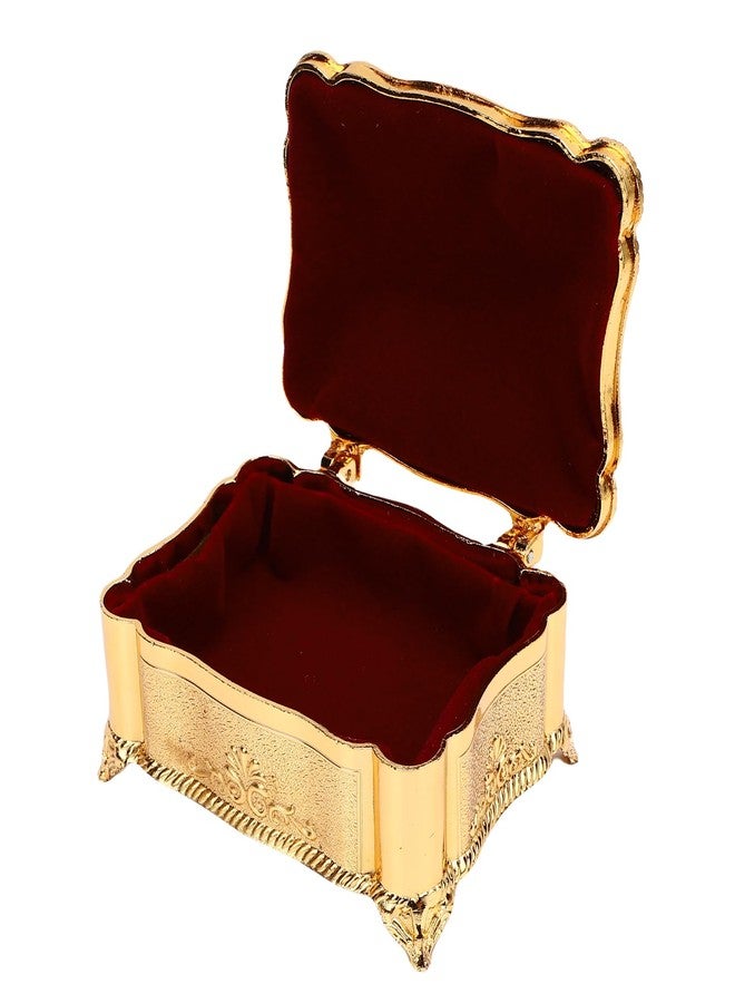 POCREATION Vintage Jewelry Organizer Box, Zinc Alloy Metal, Ornate Treasure Chest, Trinket Storage, Decorative Keepsake for Women - Image 4