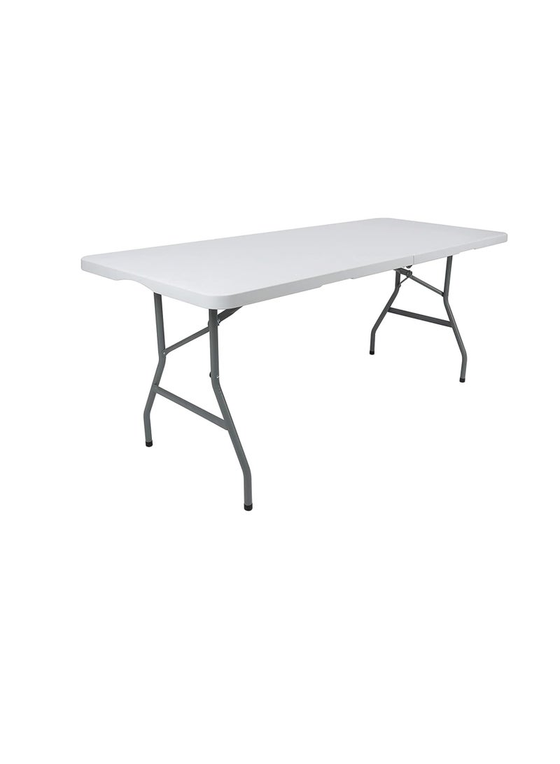 Heavy-duty 6-foot folding table - portable and compact - perfect for picnics, restaurants, gardens, camping tables, gluing, crafts, parties, and barbecue markets. - Image 1