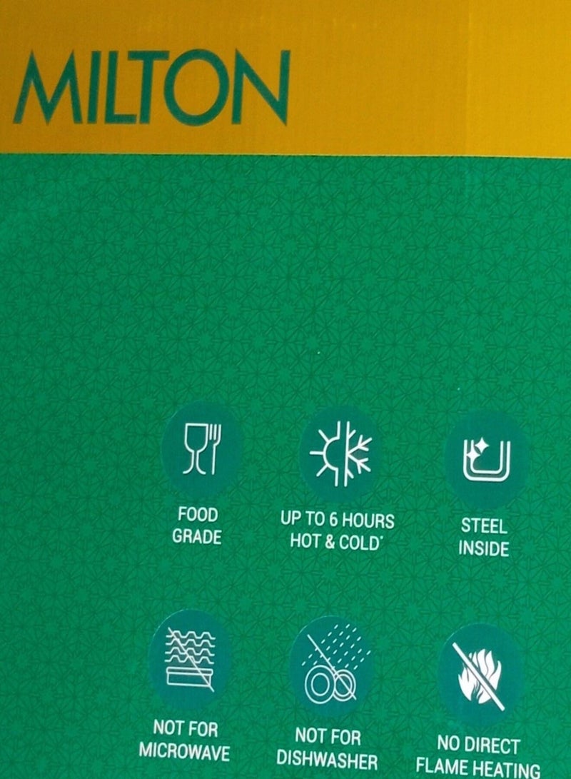 ميلتون طقم حافظات طعام من 3 قطع داخلية من الستانلس ستيل (1500 مل ، 2500 مل ، 3500 مل) بيج/ذهبي - Image 5