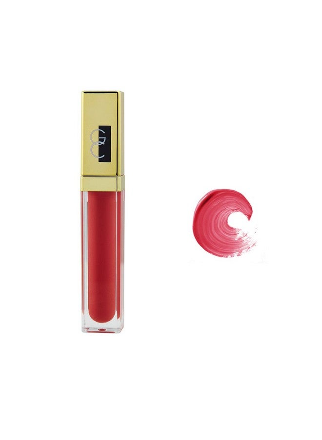 Gerard Cosmetics Color Your Smile Lip Gloss Rose Hill Super Pigmented Red Lip Gloss With Led Light And Mirror Shiny Finish Hydrating Liquid Lip Color Cruelty Free And Made In Usa - Image 1