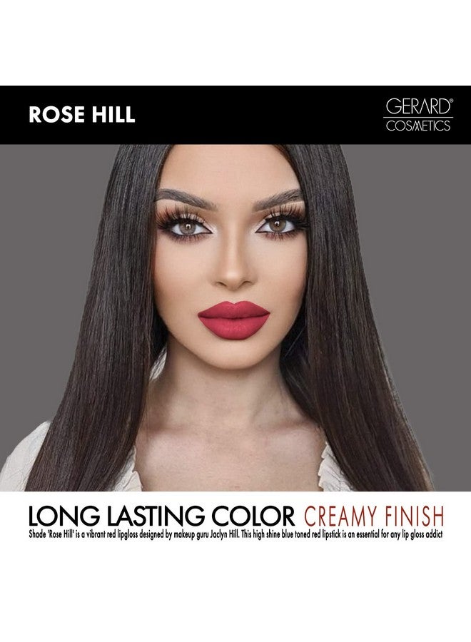 Gerard Cosmetics Color Your Smile Lip Gloss Rose Hill Super Pigmented Red Lip Gloss With Led Light And Mirror Shiny Finish Hydrating Liquid Lip Color Cruelty Free And Made In Usa - Image 4