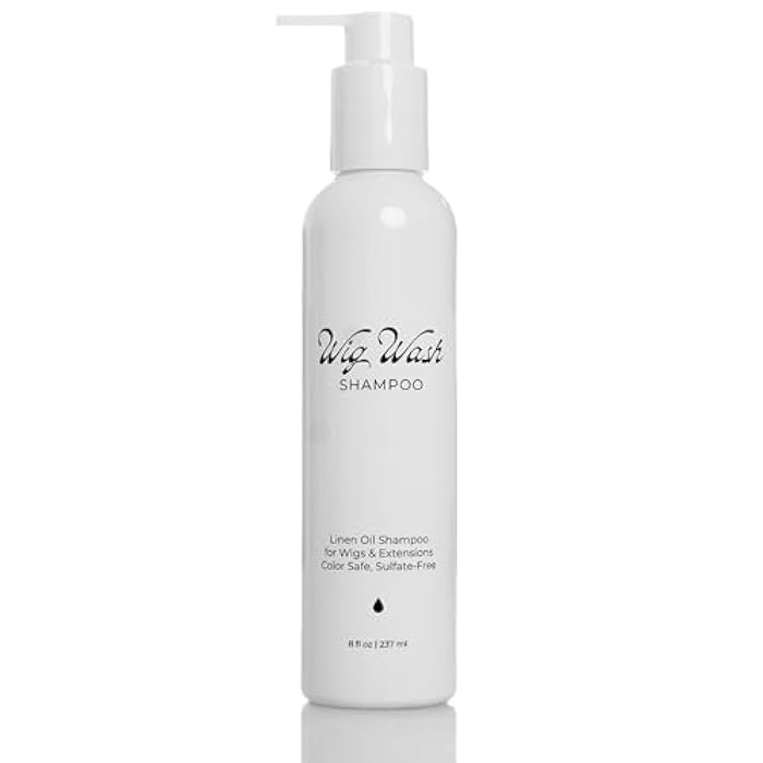 WIG SHAMPOO - Linen Oil Shampoo – Sulfate-Free Cleanser for Human Hair Wigs & Extensions – Color Safe, Hydrating, Lightweight – 8 fl oz - Image 1
