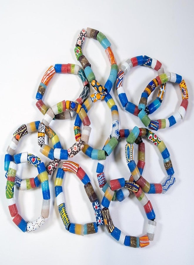 Omaqa Ghana Trade Bead Bracelet (Pack of 3) - Image 4