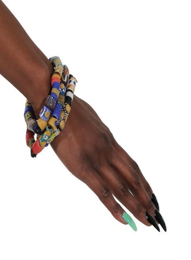 Omaqa Ghana Trade Bead Bracelet (Pack of 3) - Image 5