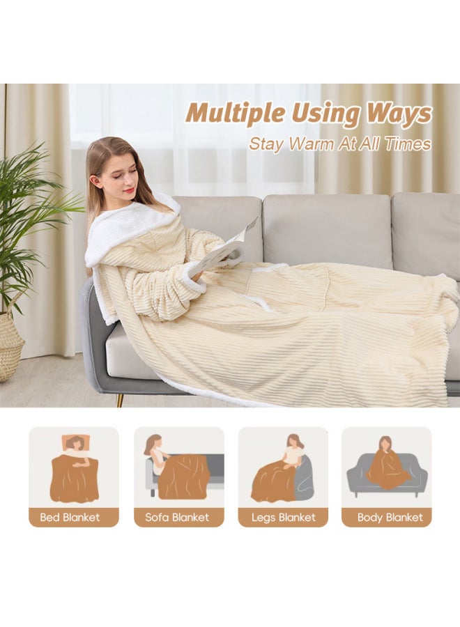Winter Heating Outdoor Home Tv Blanket Wearable Thickeneded Sofa Blanket Temperature Control Electric Blanket - Image 3
