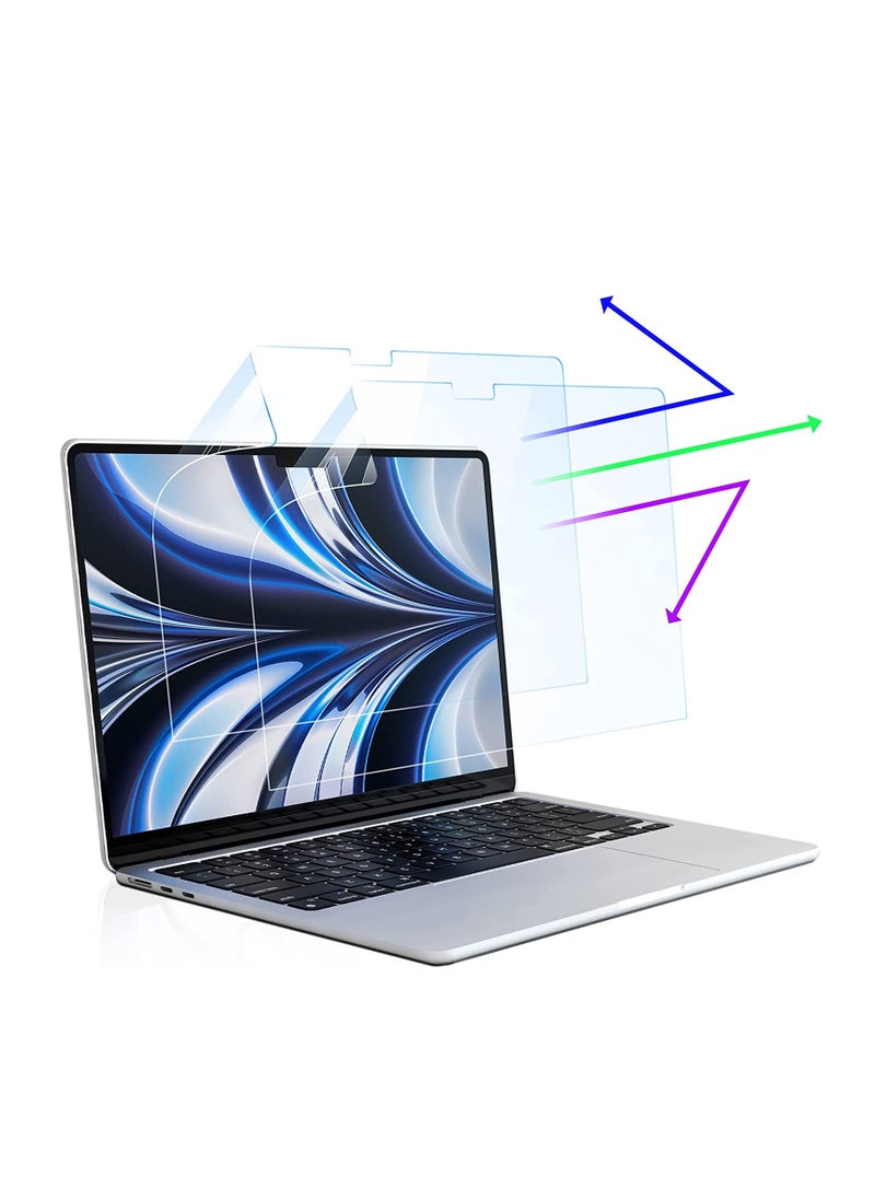 Generic 1Pack Macbook Air 13.6 inch M2/M3/M4 Screen Protector, Anti Blue Light Anti Glare Filter, Eye Protection Macbook Air Screen Protector for MacBook Air 13.6 inch M2 A2681/M3 A3113/M4 A3240,Matte PET  - Image 1