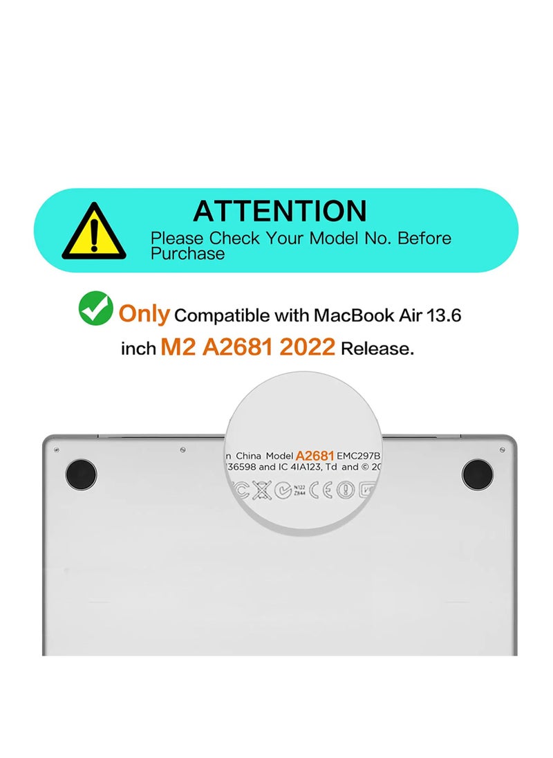 Generic 1Pack Macbook Air 13.6 inch M2/M3/M4 Screen Protector, Anti Blue Light Anti Glare Filter, Eye Protection Macbook Air Screen Protector for MacBook Air 13.6 inch M2 A2681/M3 A3113/M4 A3240,Matte PET  - Image 3