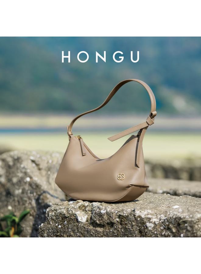 Hongu حقيبة كتف جلد هونغو الأصلية الأنيقة للنساء هدية عيد ميلاد - Image 1
