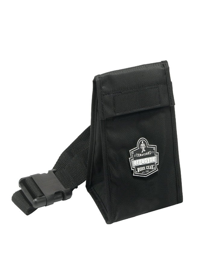 Ergodyne Carry Pouch for Mouthbit Respirators, Includes Waist Belt, Clover Flap Closure, 5" L x 4" W, 6.5" H, Ergodyne Arsenal 5184 , Black - Image 1