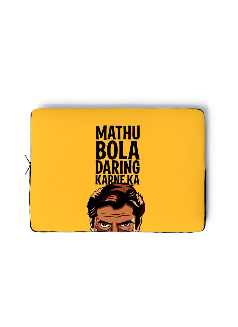 LOUD UNIVERSE Laptop Sleeve 13 inch Sacred Games Ganesh Gaitonde Netflix Mithu Bola Quote TV Series Tablet Sleeve - Image 1
