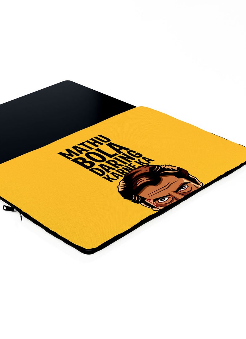 LOUD UNIVERSE Laptop Sleeve 13 inch Sacred Games Ganesh Gaitonde Netflix Mithu Bola Quote TV Series Tablet Sleeve - Image 3
