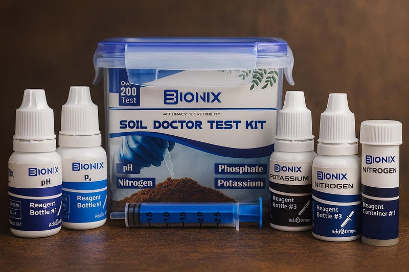 Bionix Soil Doctor Test kit (200 Test) | pH Nitrogen Potassium Phosphorus Soil Testing kit. - Image 3
