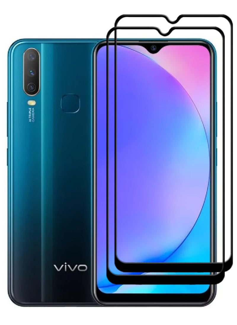 ACLIX 2 Pieces Antistatic ESD Dustproof Premium Quality High Definition Tempered Glass Screen Protector Designed For vivo Y17 - Image 1