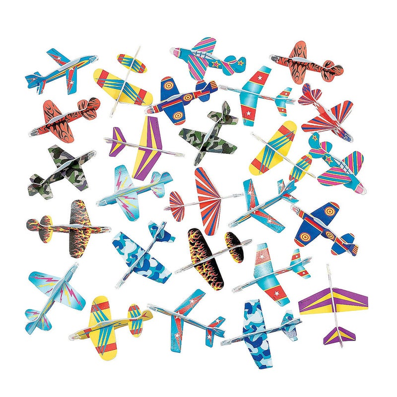 Fun Express Bulk Foam Airplane Glider Toys 72 Pieces Party Favors Halloween Easter giveaways - Image 4