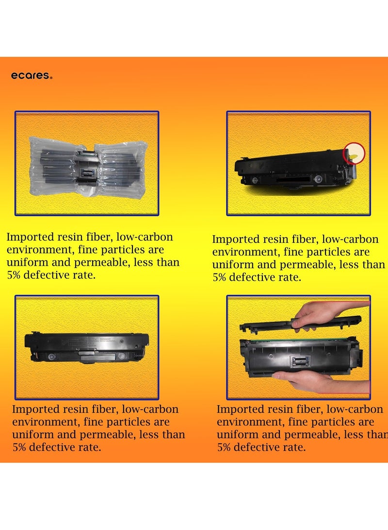 ECARES® 054 Compatible Toner Cartridge 054H for Canon MF641CW Color Image Class MF644Cdw MF642Cdw LBP622Cdw – (Black). - Image 3
