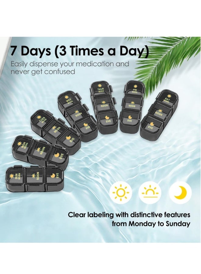 Beauenty Pill Storage Box, Portable Pill Box, Easy to Carry, Moisture-proof Pill Box, Portable Daily Pill Box for Vitamins, Fish Oil, Supplements, Medicine - Image 4