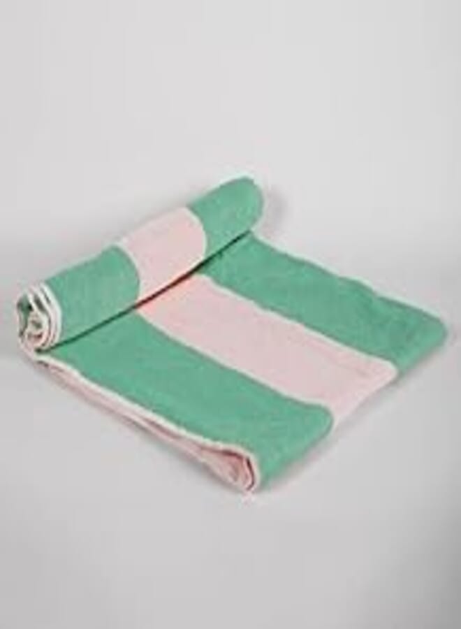 Ariika Faded Summer Towel 100% Cotton, 150 cm x 90 cm Size, Mint