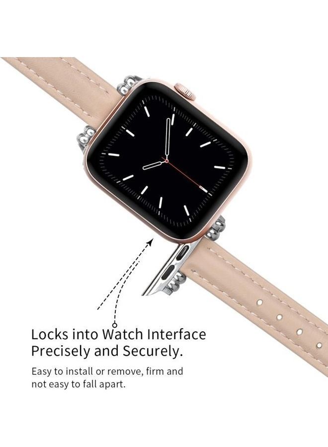 NIBEMINENT Replacement Watchband For Apple Watch Series 7/6/5/4/3/2/1/SE 42/44/45mm Pink - Image 4