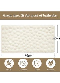 Garlo Non-Slip Bathtub Mat Soft Rubber Bathroom Bathmat with Strong Suction Cups  - Image 3