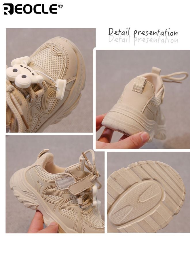 ريوكل أحذية رياضية خفيفة الوزن للفتيات بتصميم كرتوني وشبك قابل للتنفس، أحذية عصرية للآباء مع نعل غير قابل للانزلاق للعب في الربيع والخريف - Image 4