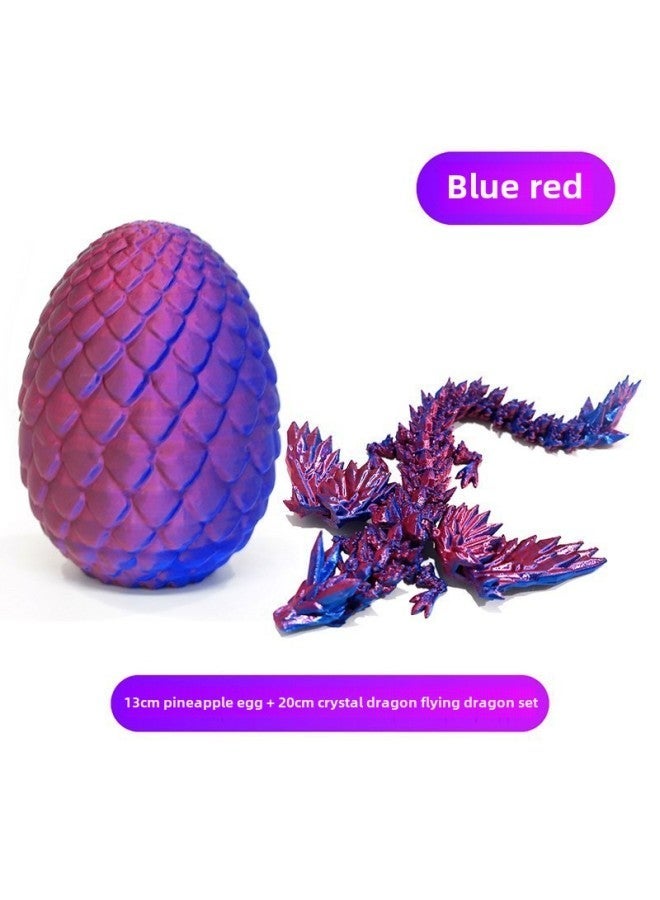 GIOIO 3D Printed Crystal Flying Dragon Egg Kids Chinese Dragon Gift Set Activity Joint Pendulum Mini Egg Decoration Educational Toy Children Birthday Gift - Image 5