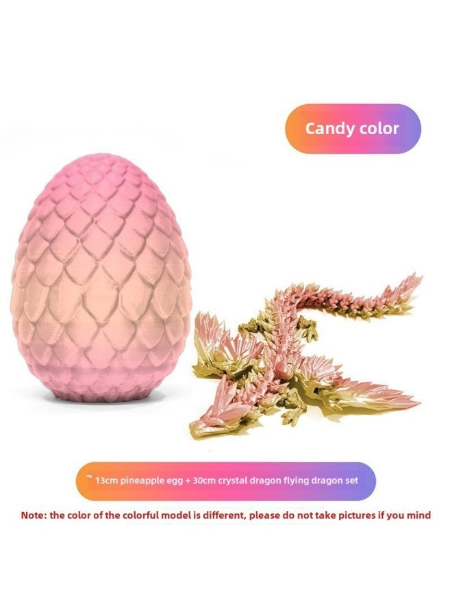 GIOIO 3D Printed Crystal Flying Dragon Egg Kids Chinese Dragon Gift Set Activity Joint Pendulum Mini Egg Decoration Educational Toy Children Birthday Gift - Image 4