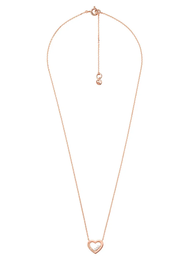 Michael Kors Mkc1570An791 Heart Pendant Necklace