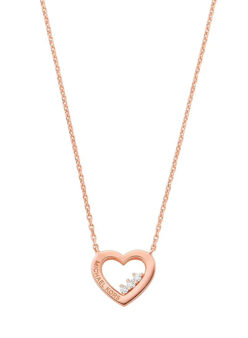Michael Kors Mkc1570An791 Heart Pendant Necklace