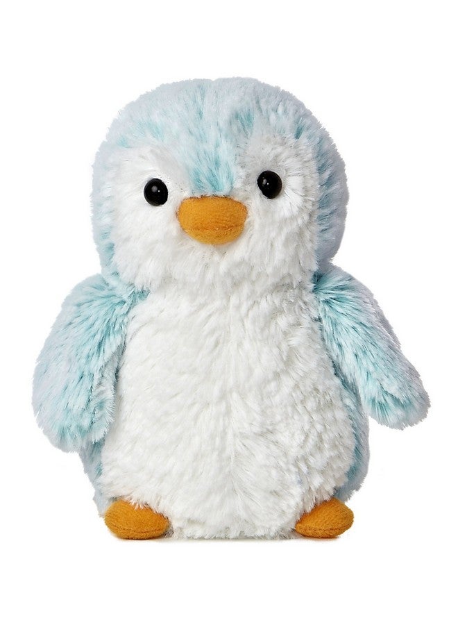 Aurora® Playful Pompom Penguin™ Brights Stuffed Animal - Vibrant Companions - Endless Fun - Blue 6 Inches - Image 1