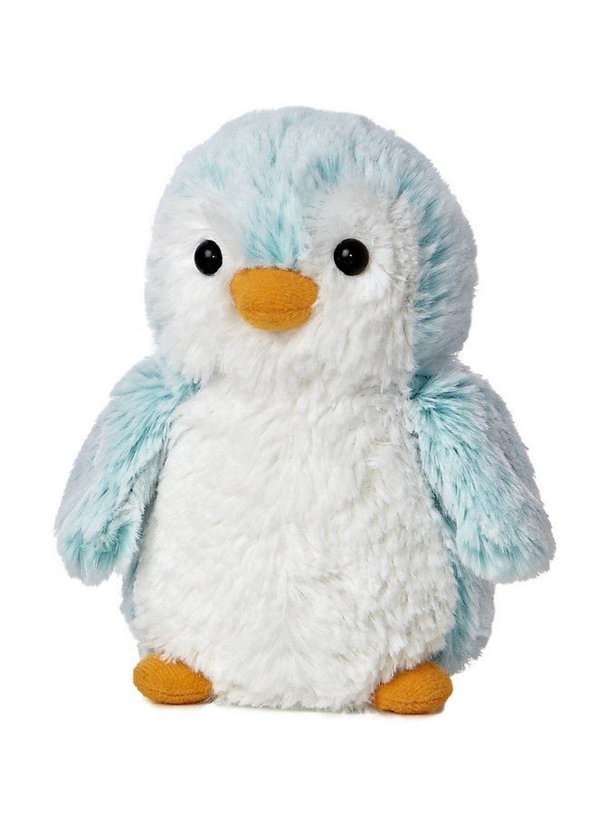 Aurora® Playful Pompom Penguin™ Brights Stuffed Animal - Vibrant Companions - Endless Fun - Blue 6 Inches - Image 2