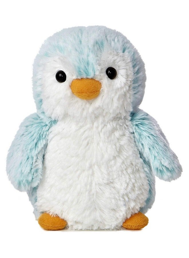 Aurora® Playful Pompom Penguin™ Brights Stuffed Animal - Vibrant Companions - Endless Fun - Blue 6 Inches - Image 4