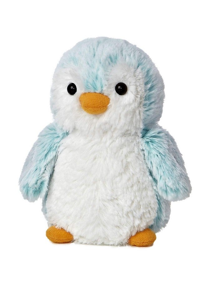 Aurora® Playful Pompom Penguin™ Brights Stuffed Animal - Vibrant Companions - Endless Fun - Blue 6 Inches - Image 3