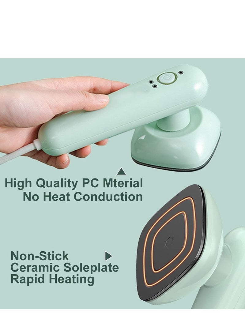 مكواة مصغرة احترافية للملابس 100-240 فولت 32 واط مكواة سفر محمولة كي الملابس جهاز ضغط حراري لكي الملابس مع سطح خزفي غير لاصق مكواة صغيرة لكي الملابس في المنزل والسفر - Image 4