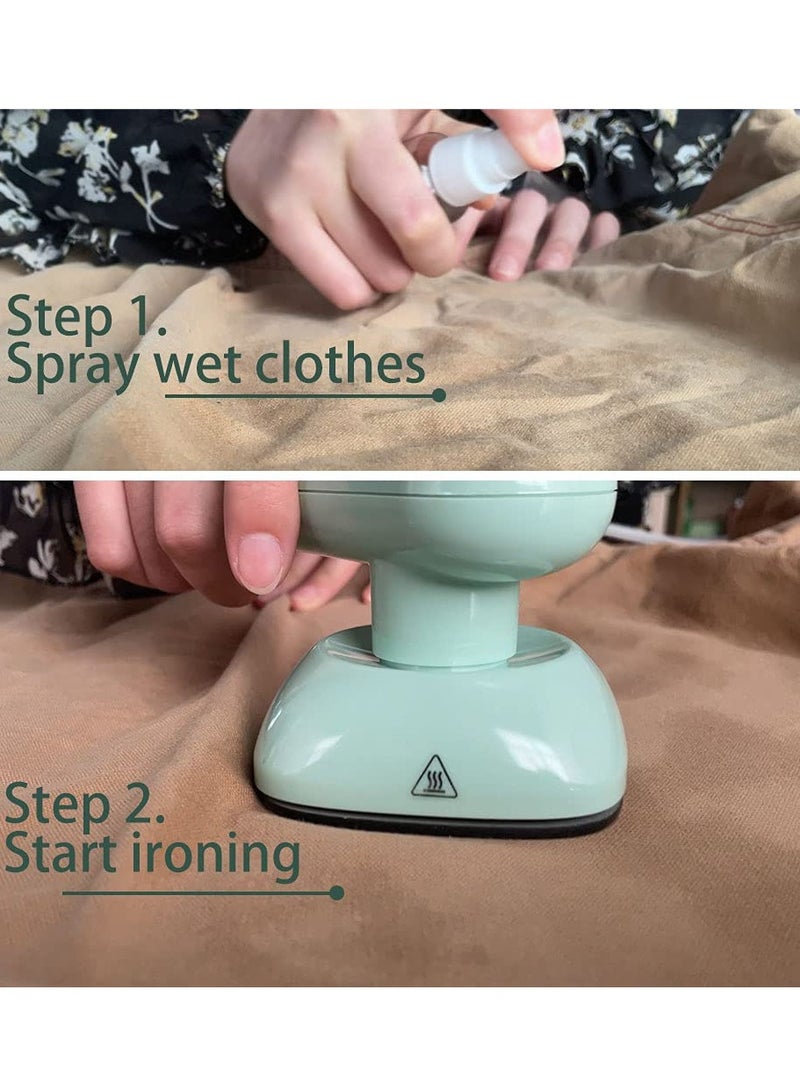 مكواة مصغرة احترافية للملابس 100-240 فولت 32 واط مكواة سفر محمولة كي الملابس جهاز ضغط حراري لكي الملابس مع سطح خزفي غير لاصق مكواة صغيرة لكي الملابس في المنزل والسفر - Image 5