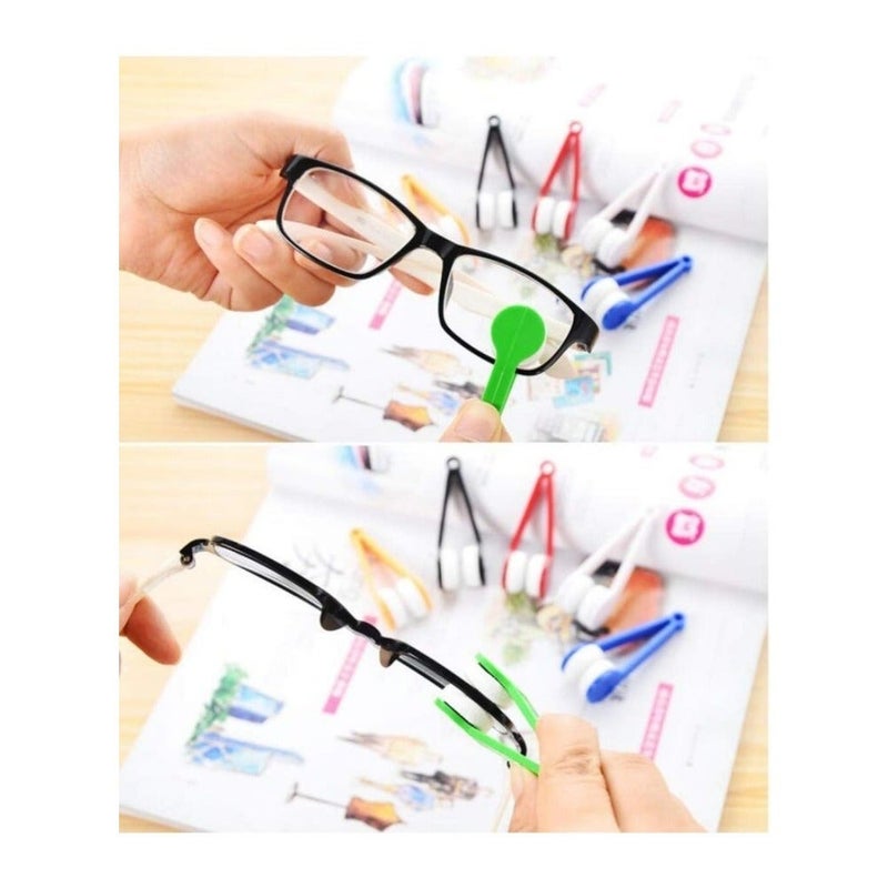 5 Pcs Mini Sun Glasses Eyeglass Microfiber Spectacles Cleaner Soft Brush Cleaning Tool Mini Microfiber Glasses Eyeglasses Cleaner Cleaning Clip Random Color - Image 5