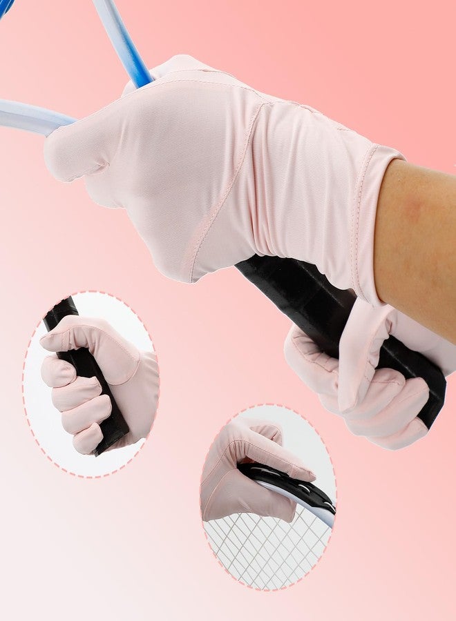 Bnapott Sun Gloves for Women UV Protection UPF 50+ Thin Non-Slip Driving Riding Gloves for Hiking Cycling Golfing in Pink - Image 4