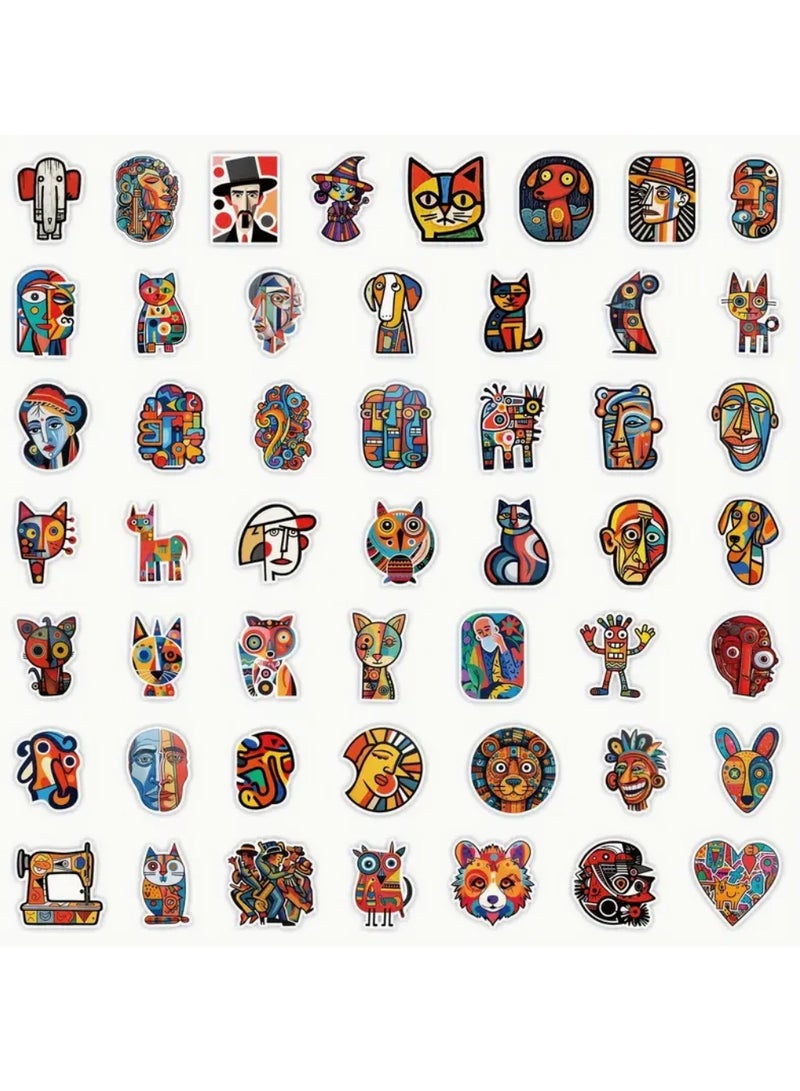 50 pieces. Stickers. Adhesive. Waterproof vinyl stickers. Glossy finish. Scrapbooking stickers. Magazine stickers. Laptop stickers. Bumper stickers. Skateboard stickers. Water bottle stickers. Computer stickers. Phone stickers. Cartoon stickers. Hard hat stickers. - Image 3
