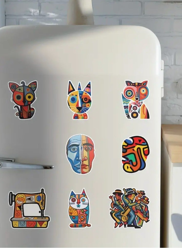 50 pieces. Stickers. Adhesive. Waterproof vinyl stickers. Glossy finish. Scrapbooking stickers. Magazine stickers. Laptop stickers. Bumper stickers. Skateboard stickers. Water bottle stickers. Computer stickers. Phone stickers. Cartoon stickers. Hard hat stickers. - Image 5