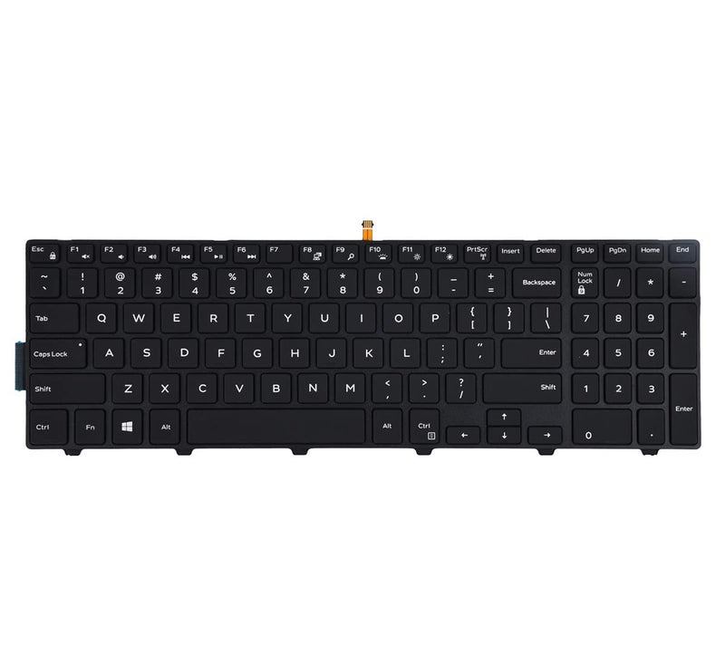 KBR Keyboard Replacement for Dell inspiron 15 3000 5000 3541 3542 3543 3551 3552 3558 3593 5542 5545 5547 5755 5551 5558 5552 5758 5759 5559, inspiron 17 5000 5748 5749 5755 5758 5759 Laptop with Backlit - Image 1