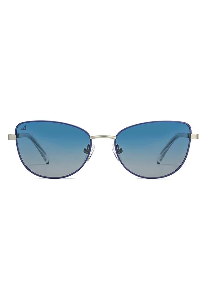 VINCENT CHASE Women's Full Rim Cat Eye Future Classics Branded Latest And Stylish Sunglasses Polarized And 100% UV Protected Women Small VC S16552