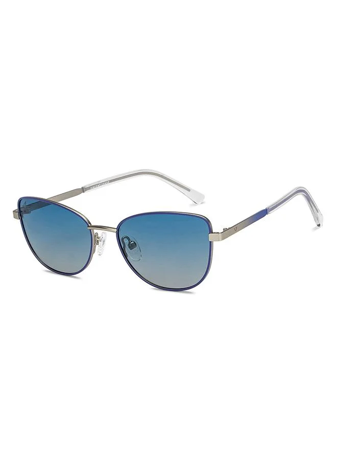 VINCENT CHASE Women's Full Rim Cat Eye Future Classics Branded Latest And Stylish Sunglasses Polarized And 100% UV Protected Women Small VC S16552